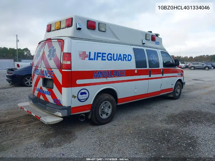 1GBZGHCL4G1334046 2016 Chevrolet Express 3500 Diesel
