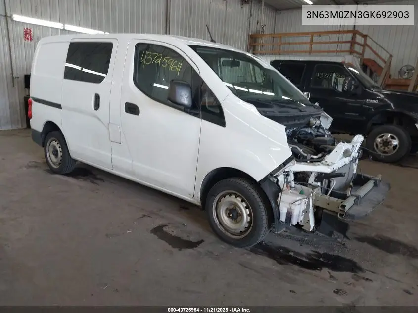 3N63M0ZN3GK692903 2016 Chevrolet City Express 1Lt