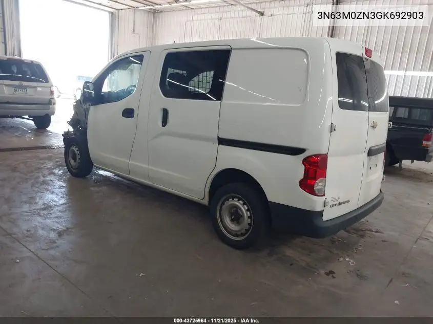 3N63M0ZN3GK692903 2016 Chevrolet City Express 1Lt