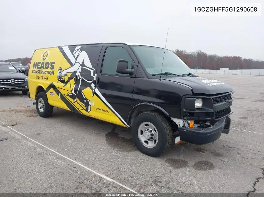 1GCZGHFF5G1290608 2016 Chevrolet Express 3500 Work Van