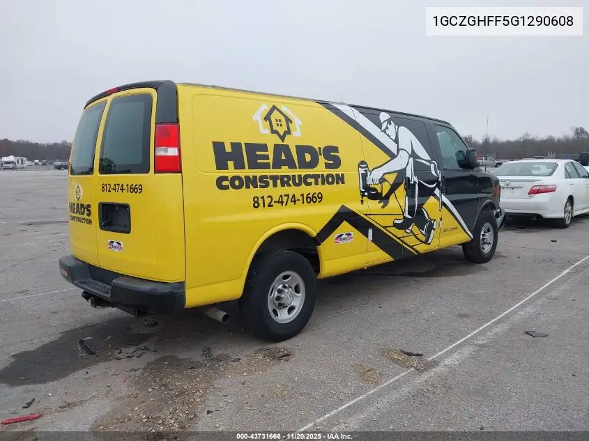 1GCZGHFF5G1290608 2016 Chevrolet Express 3500 Work Van