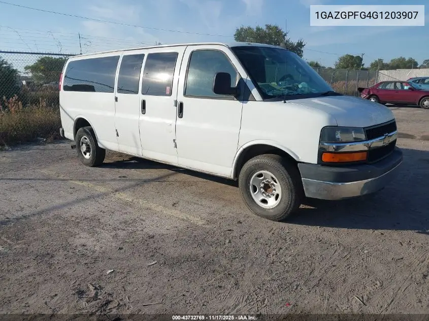 1GAZGPFG4G1203907 2016 Chevrolet Express 3500 Lt