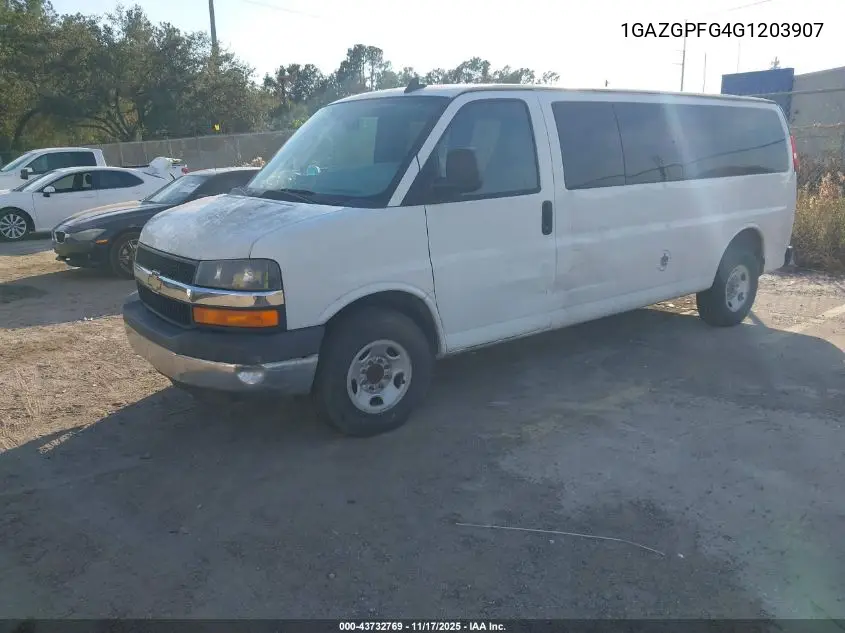 1GAZGPFG4G1203907 2016 Chevrolet Express 3500 Lt