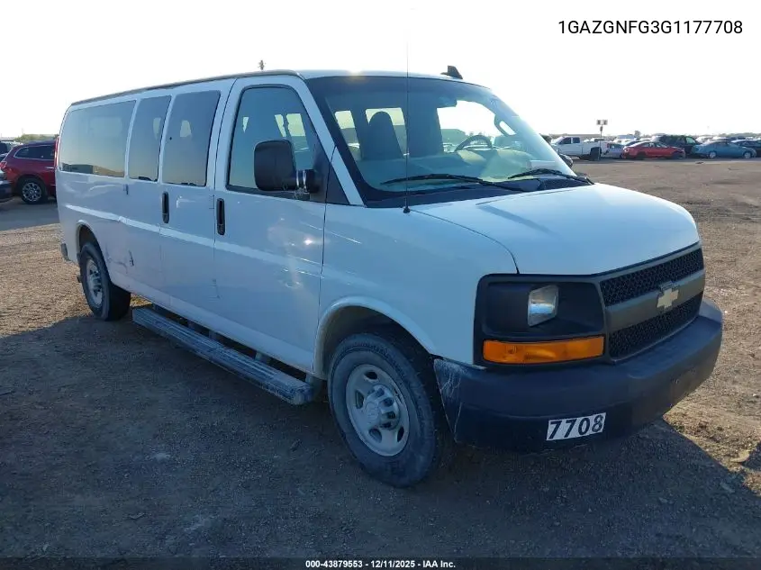 1GAZGNFG3G1177708 2016 Chevrolet Express 3500 Ls