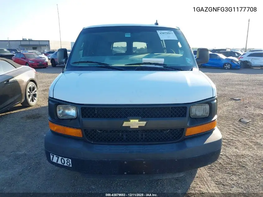 1GAZGNFG3G1177708 2016 Chevrolet Express 3500 Ls
