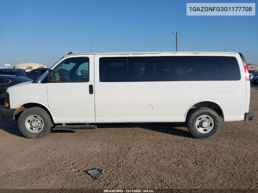 1GAZGNFG3G1177708 2016 Chevrolet Express 3500 Ls