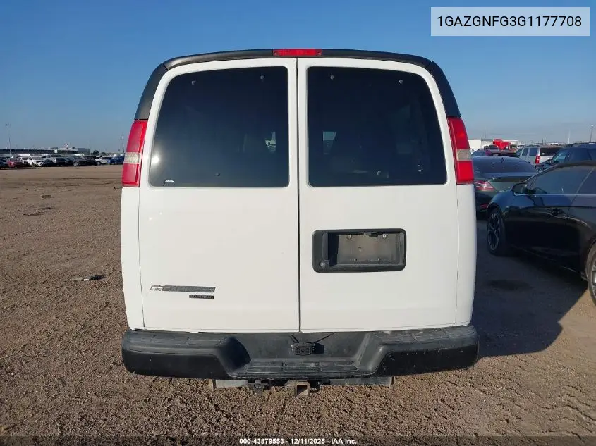 1GAZGNFG3G1177708 2016 Chevrolet Express 3500 Ls
