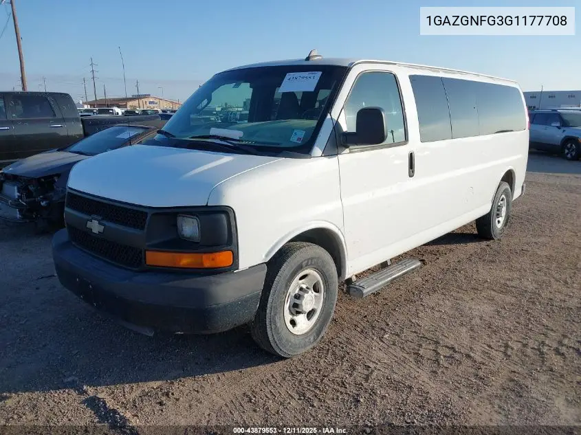 1GAZGNFG3G1177708 2016 Chevrolet Express 3500 Ls