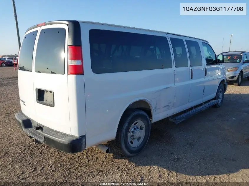 1GAZGNFG3G1177708 2016 Chevrolet Express 3500 Ls