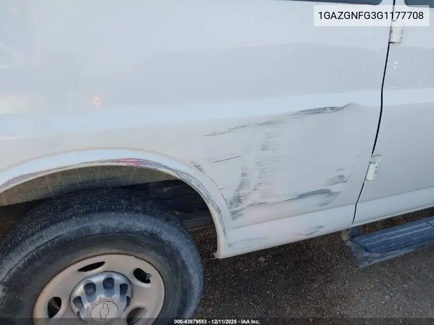 1GAZGNFG3G1177708 2016 Chevrolet Express 3500 Ls