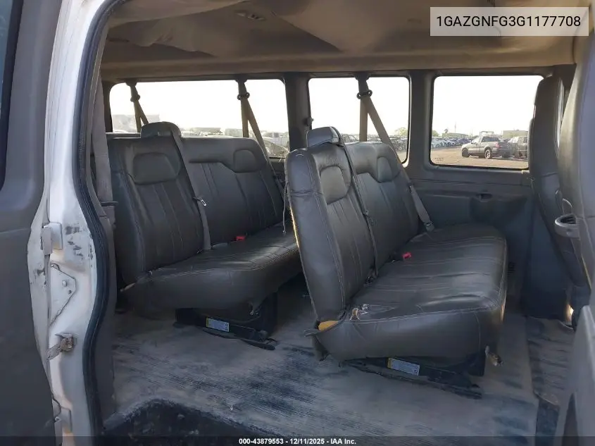 1GAZGNFG3G1177708 2016 Chevrolet Express 3500 Ls