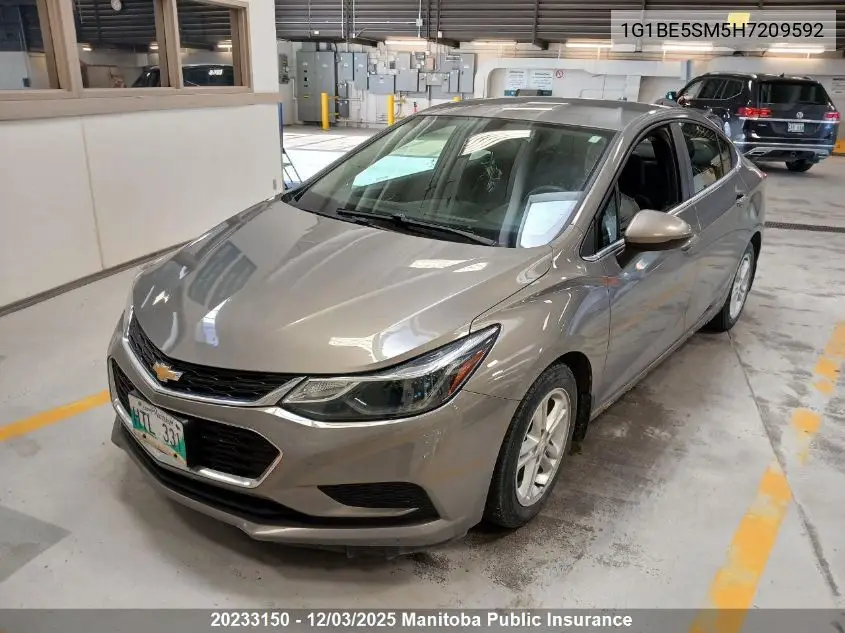1G1BE5SM5H7209592 2017 Chevrolet Cruze Lt Turbo