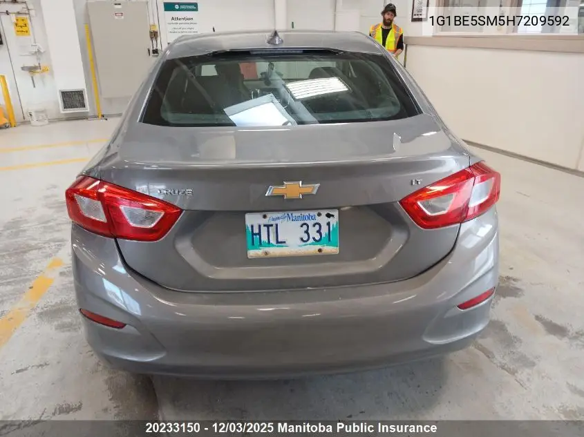 1G1BE5SM5H7209592 2017 Chevrolet Cruze Lt Turbo