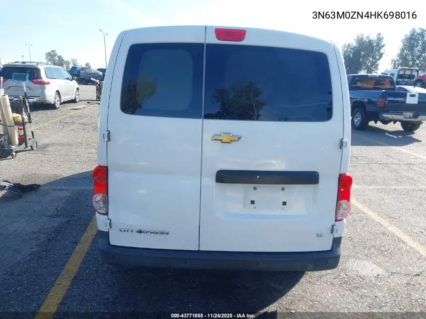 3N63M0ZN4HK698016 2017 Chevrolet City Express 1Lt