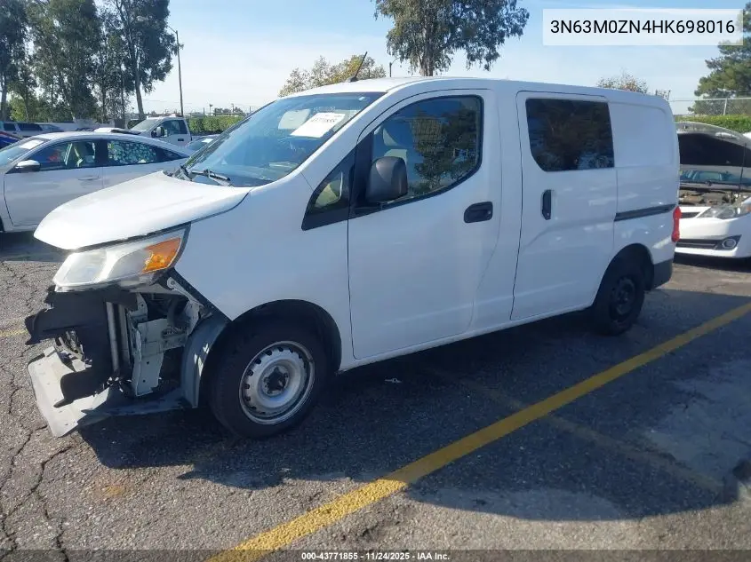 3N63M0ZN4HK698016 2017 Chevrolet City Express 1Lt