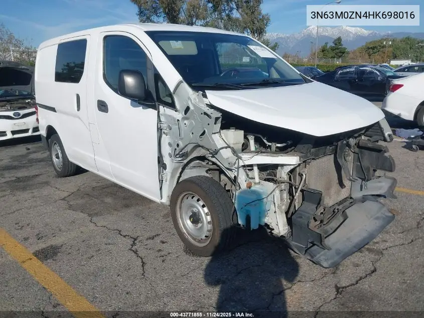 3N63M0ZN4HK698016 2017 Chevrolet City Express 1Lt