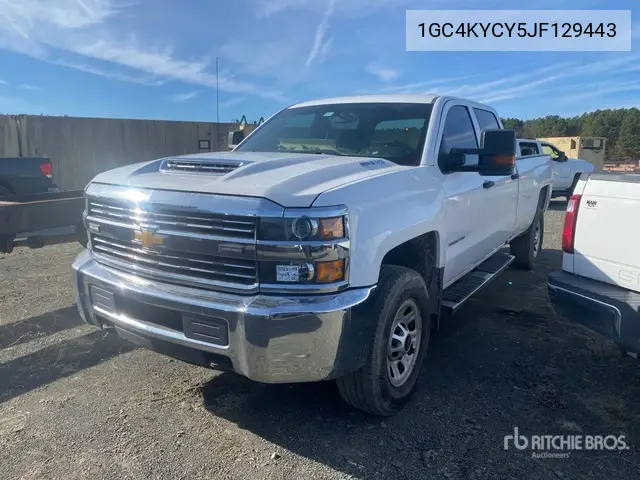 1GC4KYCY5JF129443 2018 Chevrolet Silverado 3500 Hd 2018 Chevrolet Silverado 3500Hd 4X4 Crew Cab Pickup (Inoperable)