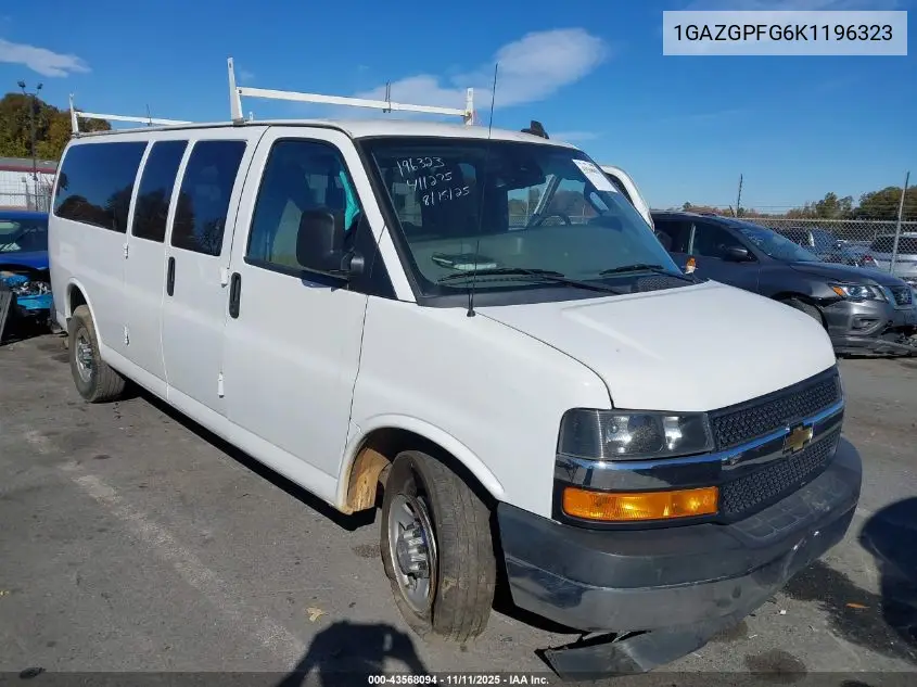 1GAZGPFG6K1196323 2019 Chevrolet Express 3500 Lt