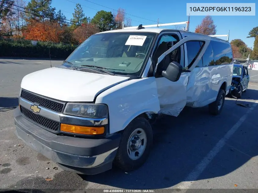 1GAZGPFG6K1196323 2019 Chevrolet Express 3500 Lt