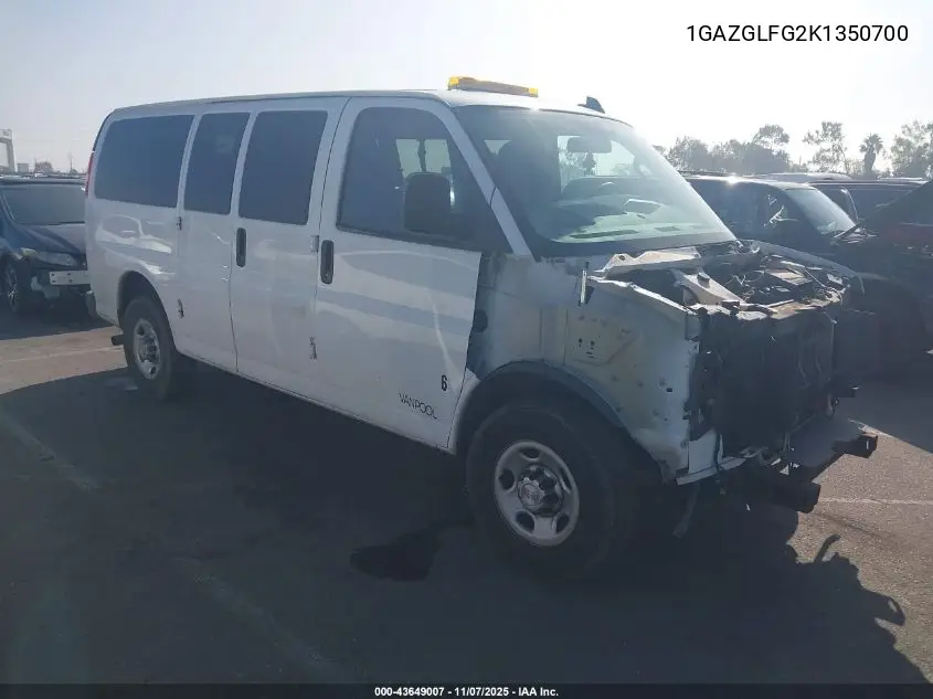 1GAZGLFG2K1350700 2019 Chevrolet Express 3500 Ls