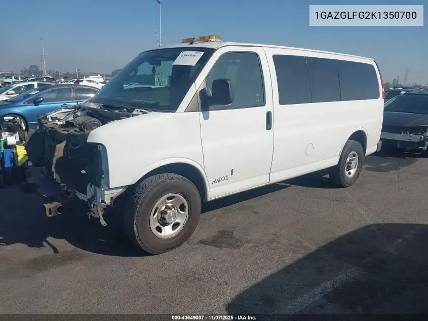 1GAZGLFG2K1350700 2019 Chevrolet Express 3500 Ls