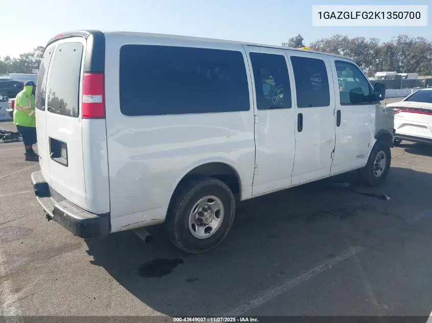 1GAZGLFG2K1350700 2019 Chevrolet Express 3500 Ls