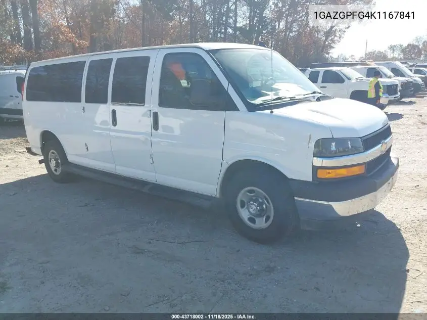 1GAZGPFG4K1167841 2019 Chevrolet Express 3500 Lt