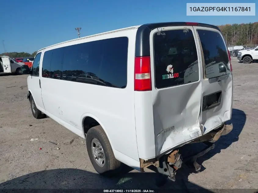 1GAZGPFG4K1167841 2019 Chevrolet Express 3500 Lt