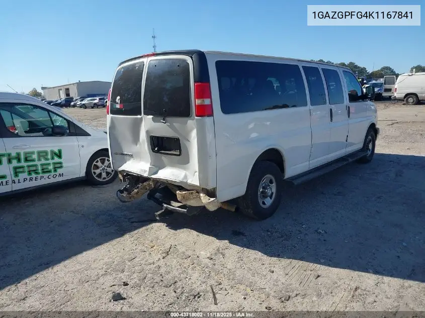 1GAZGPFG4K1167841 2019 Chevrolet Express 3500 Lt