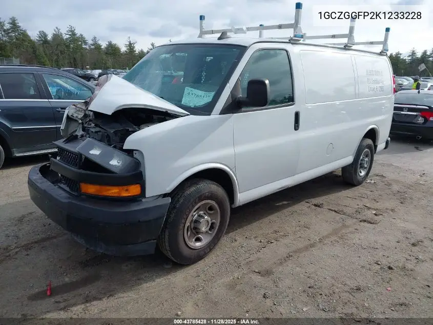 1GCZGGFP2K1233228 2019 Chevrolet Express 3500 Work Van