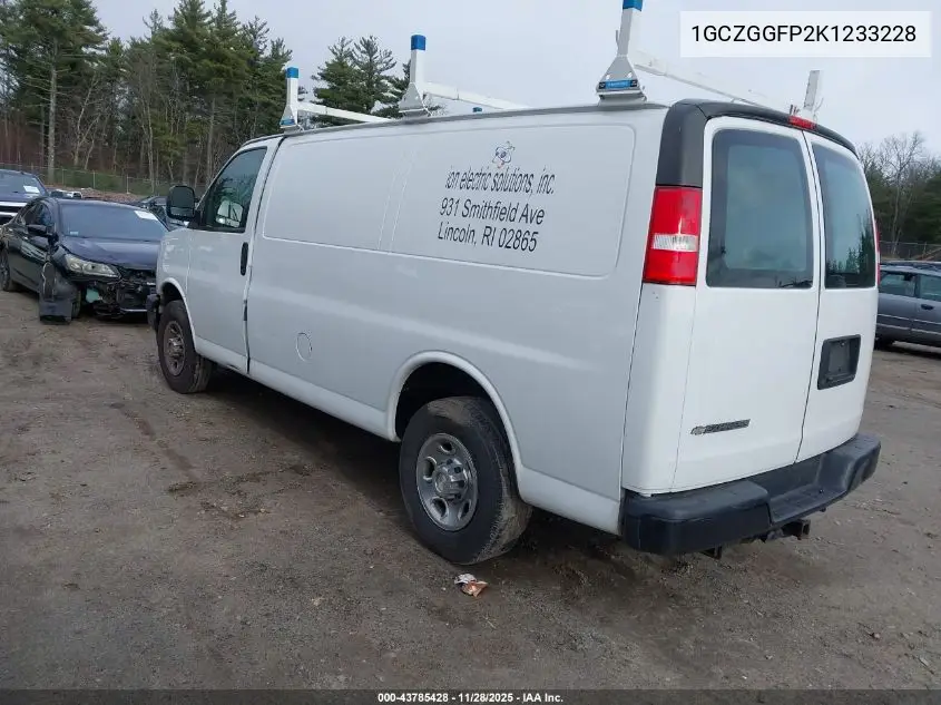 1GCZGGFP2K1233228 2019 Chevrolet Express 3500 Work Van