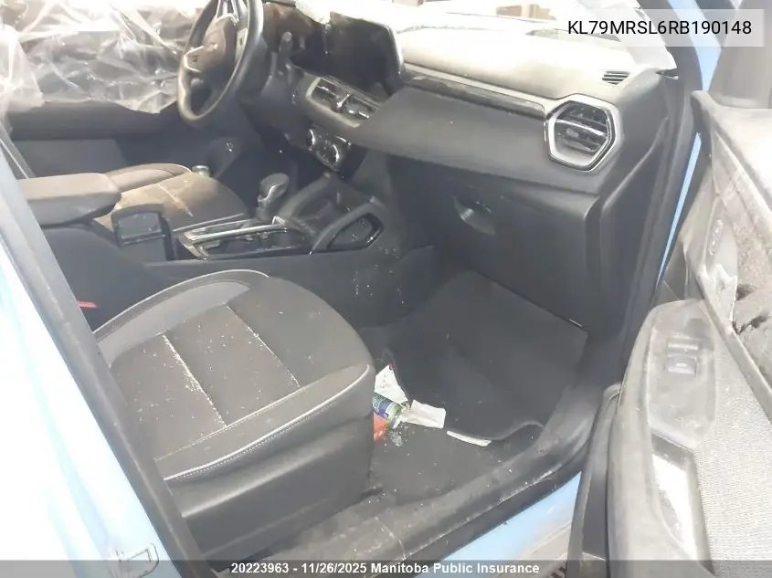 KL79MRSL6RB190148 2024 Chevrolet Trailblazer Lt Turbo