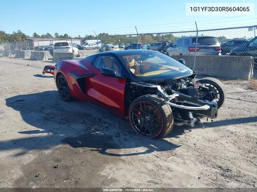 1G1YF3D30R5604065 2024 Chevrolet Corvette Z06 Rwd 3Lz