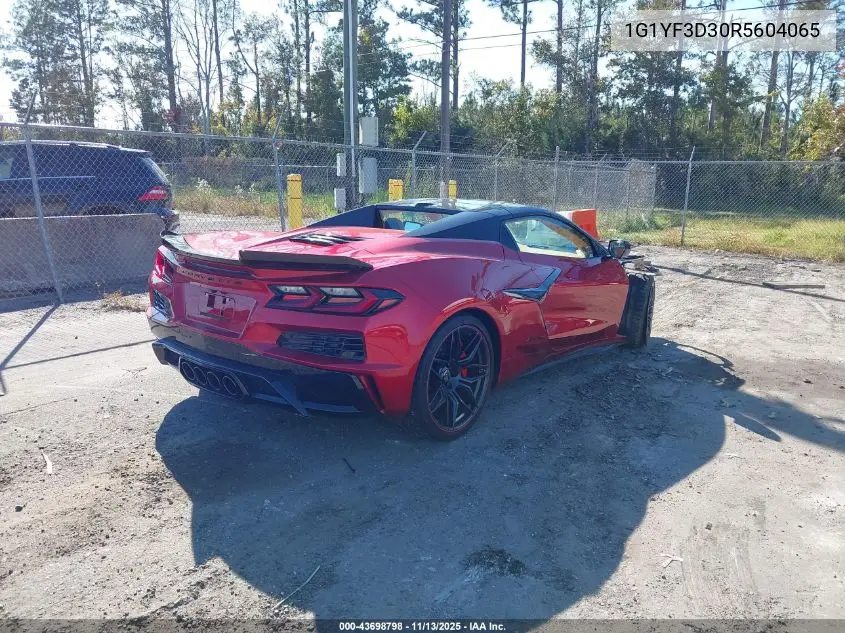 1G1YF3D30R5604065 2024 Chevrolet Corvette Z06 Rwd 3Lz