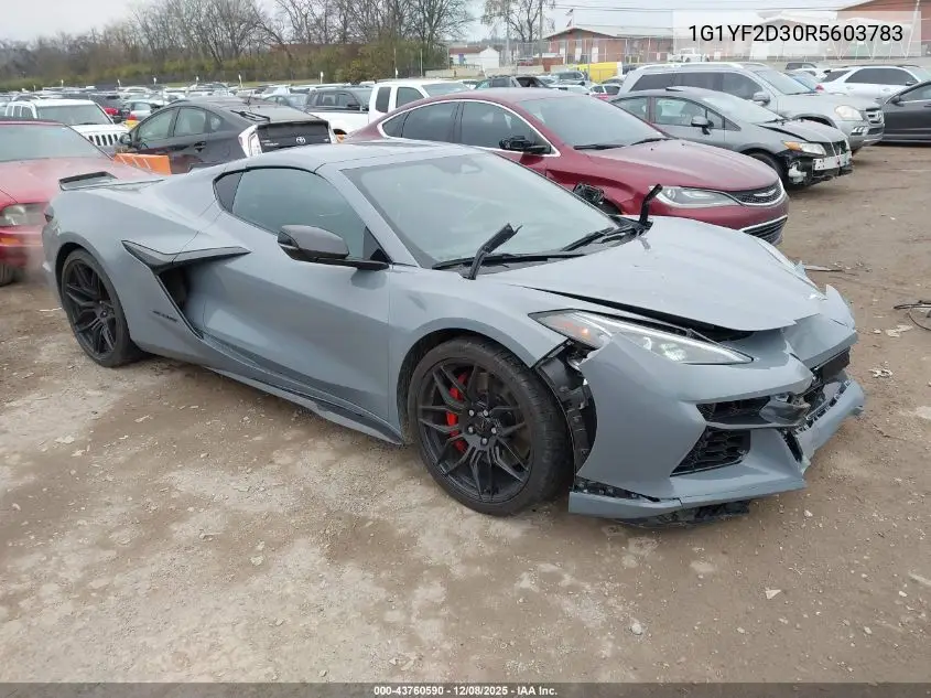 1G1YF2D30R5603783 2024 Chevrolet Corvette Z06 Rwd 3Lz