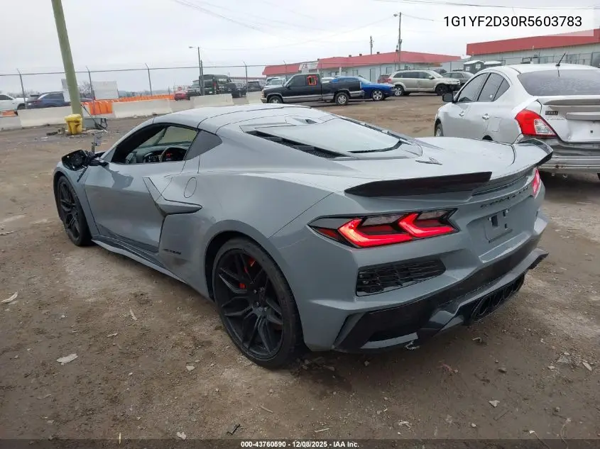 1G1YF2D30R5603783 2024 Chevrolet Corvette Z06 Rwd 3Lz