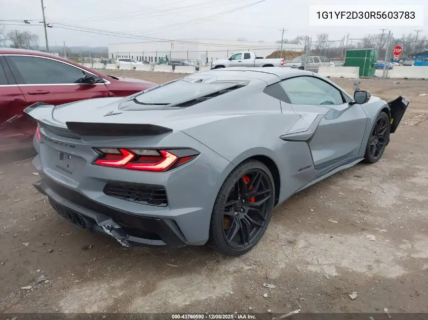 1G1YF2D30R5603783 2024 Chevrolet Corvette Z06 Rwd 3Lz