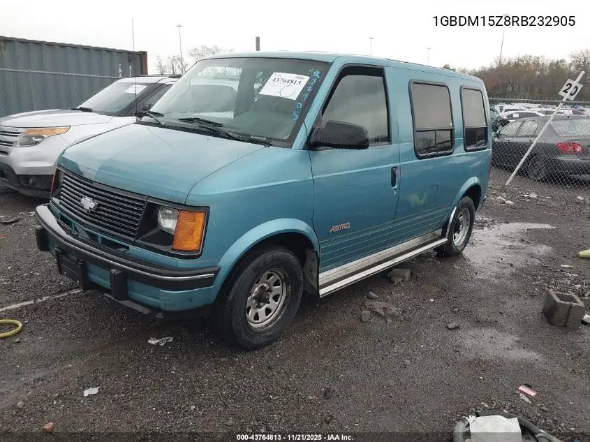 1GBDM15Z8RB232905 1994 Chevrolet Astro
