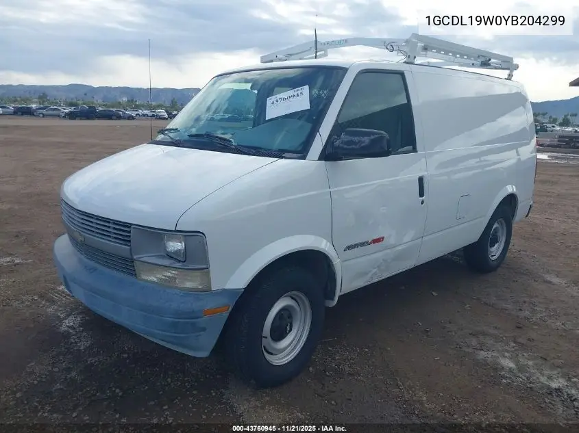 1GCDL19W0YB204299 2000 Chevrolet Astro