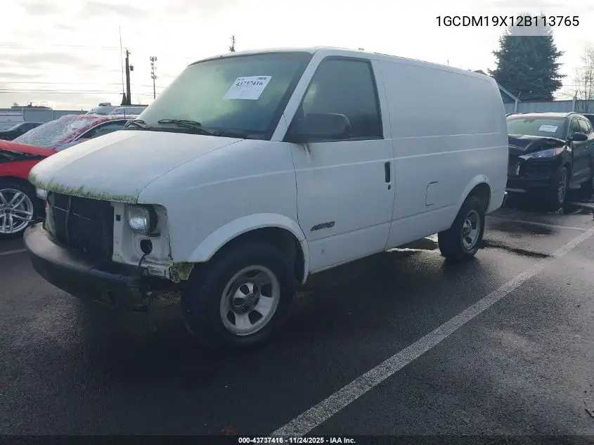 1GCDM19X12B113765 2002 Chevrolet Astro