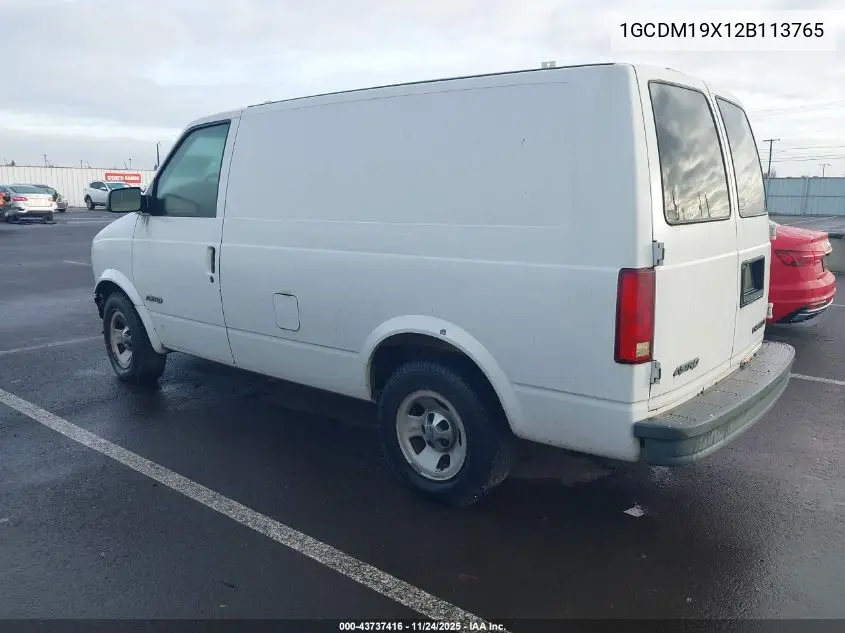 1GCDM19X12B113765 2002 Chevrolet Astro