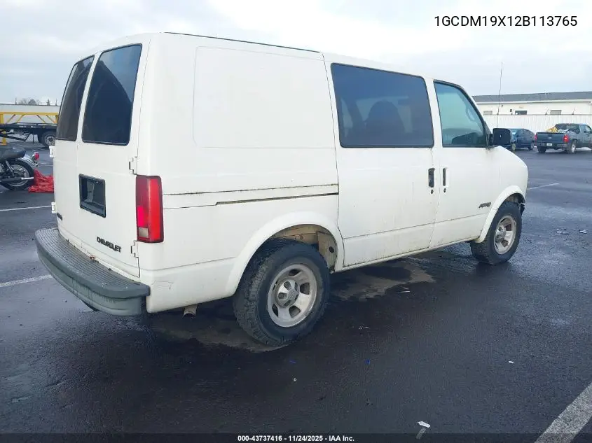 1GCDM19X12B113765 2002 Chevrolet Astro