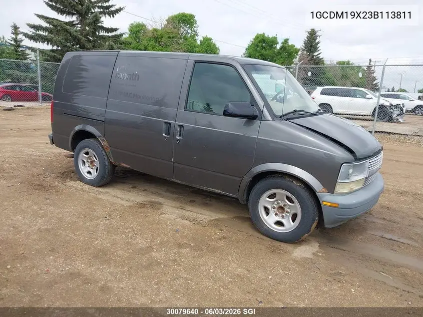 2003 Chevrolet Astro VIN: 1GCDM19X23B113811 Lot: 30079640