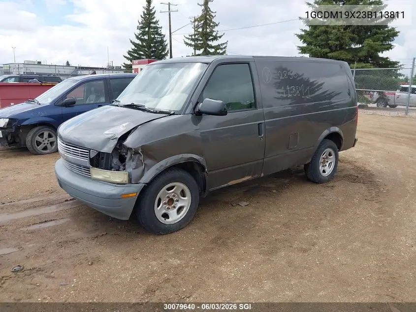 2003 Chevrolet Astro VIN: 1GCDM19X23B113811 Lot: 30079640