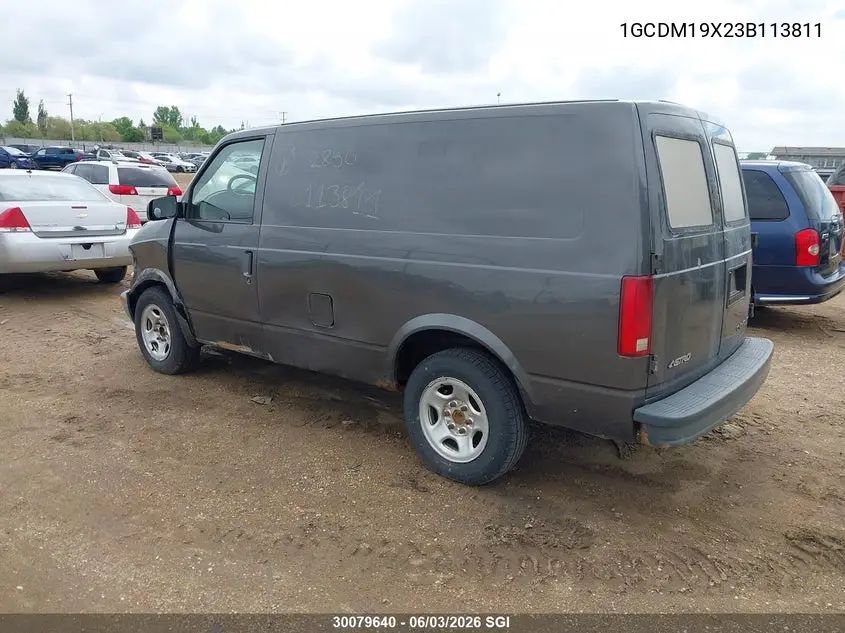 2003 Chevrolet Astro VIN: 1GCDM19X23B113811 Lot: 30079640
