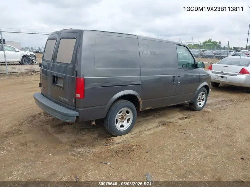 2003 Chevrolet Astro VIN: 1GCDM19X23B113811 Lot: 30079640