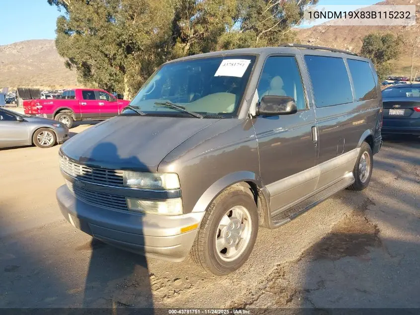 1GNDM19X83B115232 2003 Chevrolet Astro