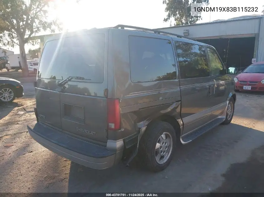 1GNDM19X83B115232 2003 Chevrolet Astro