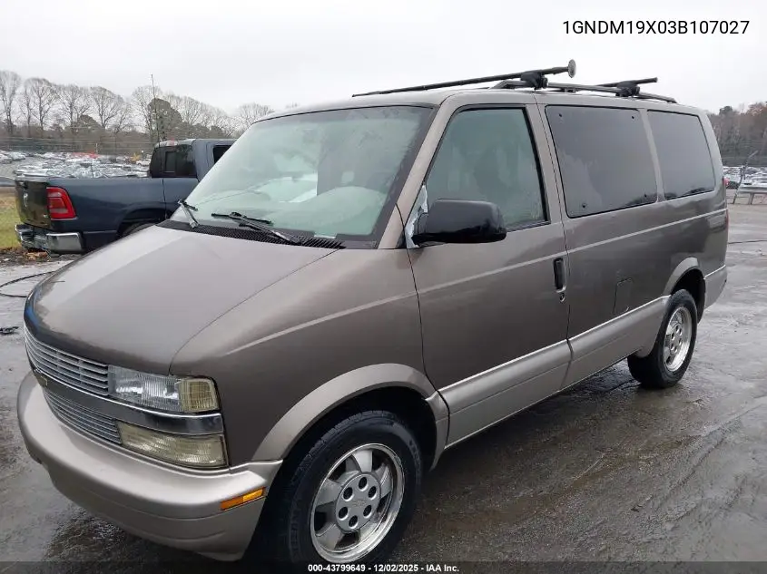 1GNDM19X03B107027 2003 Chevrolet Astro