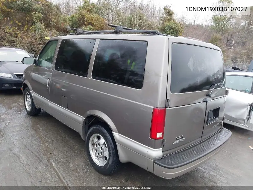 1GNDM19X03B107027 2003 Chevrolet Astro